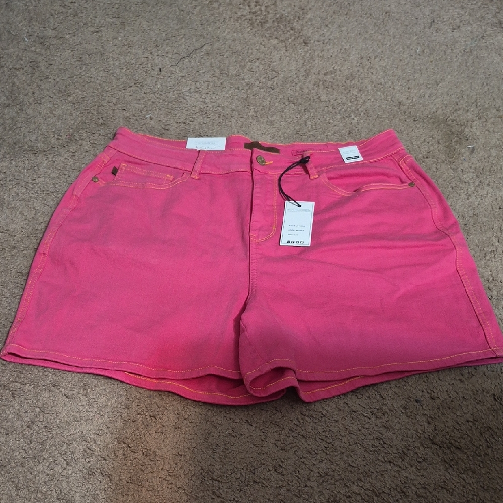 Judy Blue Bright Pink Denim Shorts